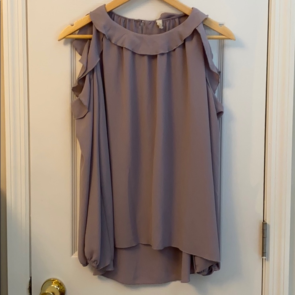 Tyche Lilac Cold Shoulder Blouse